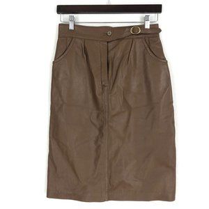 Augusto Gonraler VTG Leather Pencil Skirt Sz EU 40